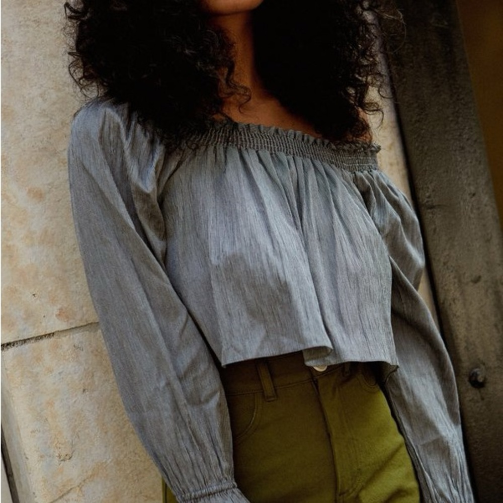 Whimsy and Row Aleksandra Top Baby Stripe NWOT